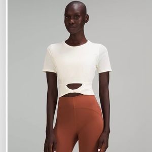 NWT Lululemon Cropped cotton ribbed-band tank